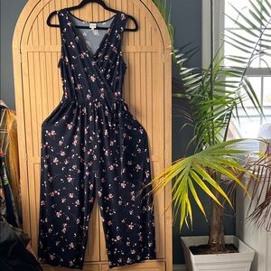 Kaileigh Navy Floral Jumpsuit